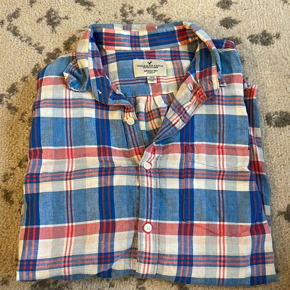 AE plaid shirt
